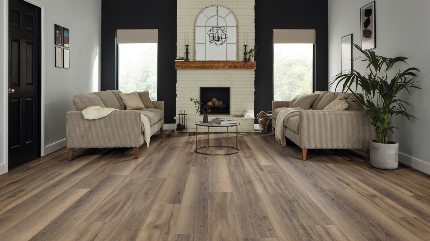 Smoked American Maple RCP6545 in a living room