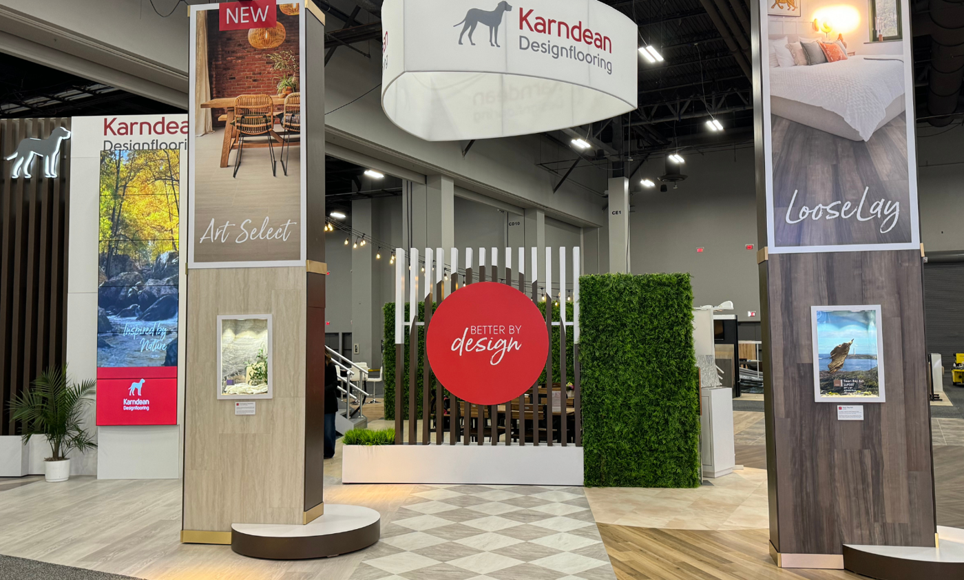 Karndean Designflooring booth from TISE 2024